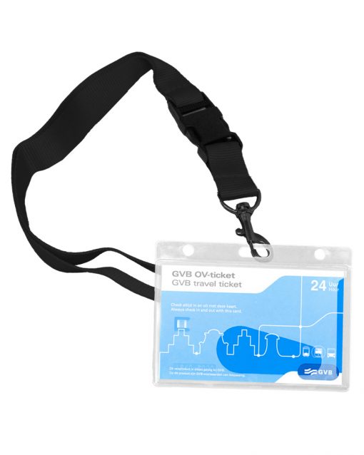 Keycord Breed Zwart OP=OP