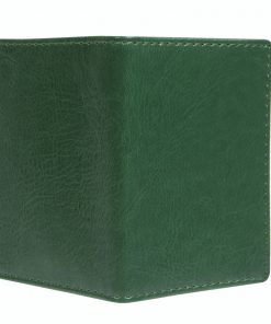 Mapje voor pasjes donker groen buitenzijde