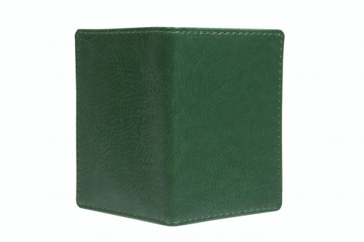 Mapje voor pasjes donker groen buitenzijde