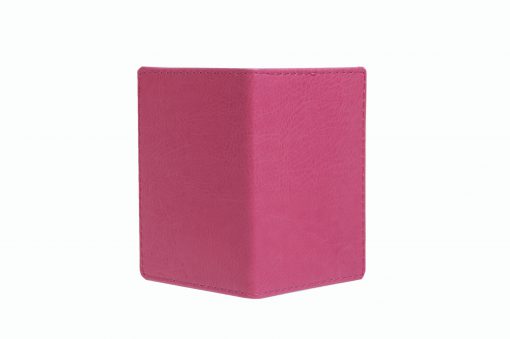 Mapje voor pasjes roze buitenzijde