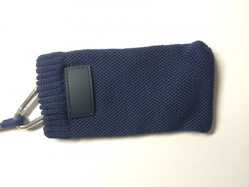 Lanyard met kaart of telefoonsok blauw-507