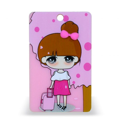 OV-hanger figuur Meisje roze-9083
