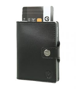 Valenta Wallet Case Zwart-Zilver