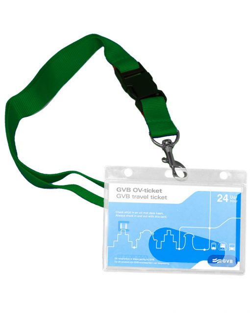 Keycord Breed Donkergroen OP=OP